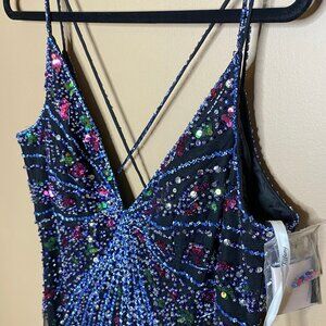 STUNNING Sparkling Glamorous Extremely Flattering Tiffany Designs Ball Gown